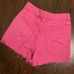 Hot Pink Jean (mom) shorts